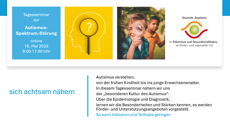 Tagesseminar Autismus-Spektrum-Störungen